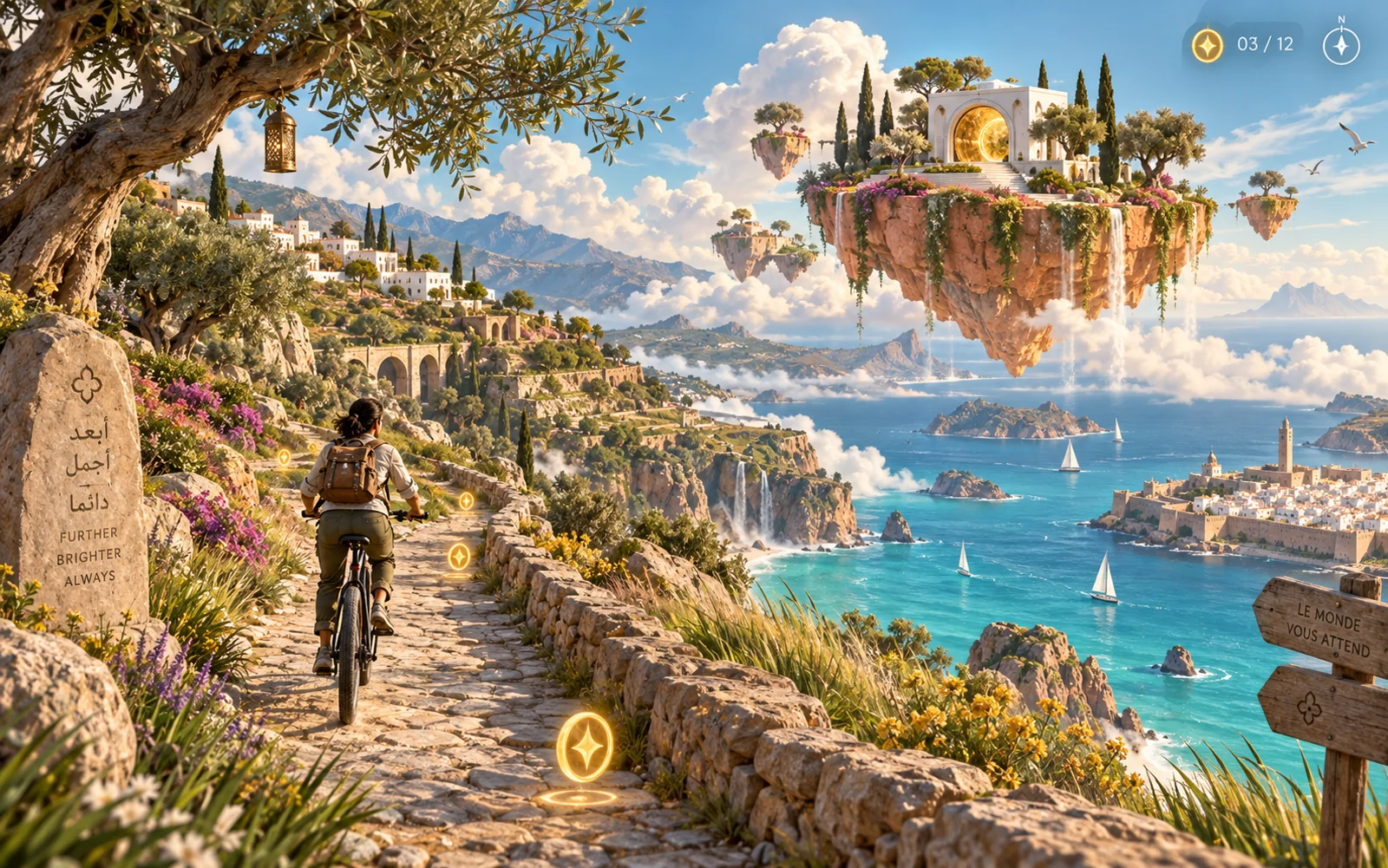 Univers de jeu d’aventure pour une marque, sur PC et web